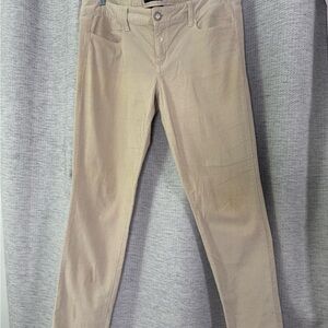 American Eagle Outfitters Cream Corduroy Super Stretch.